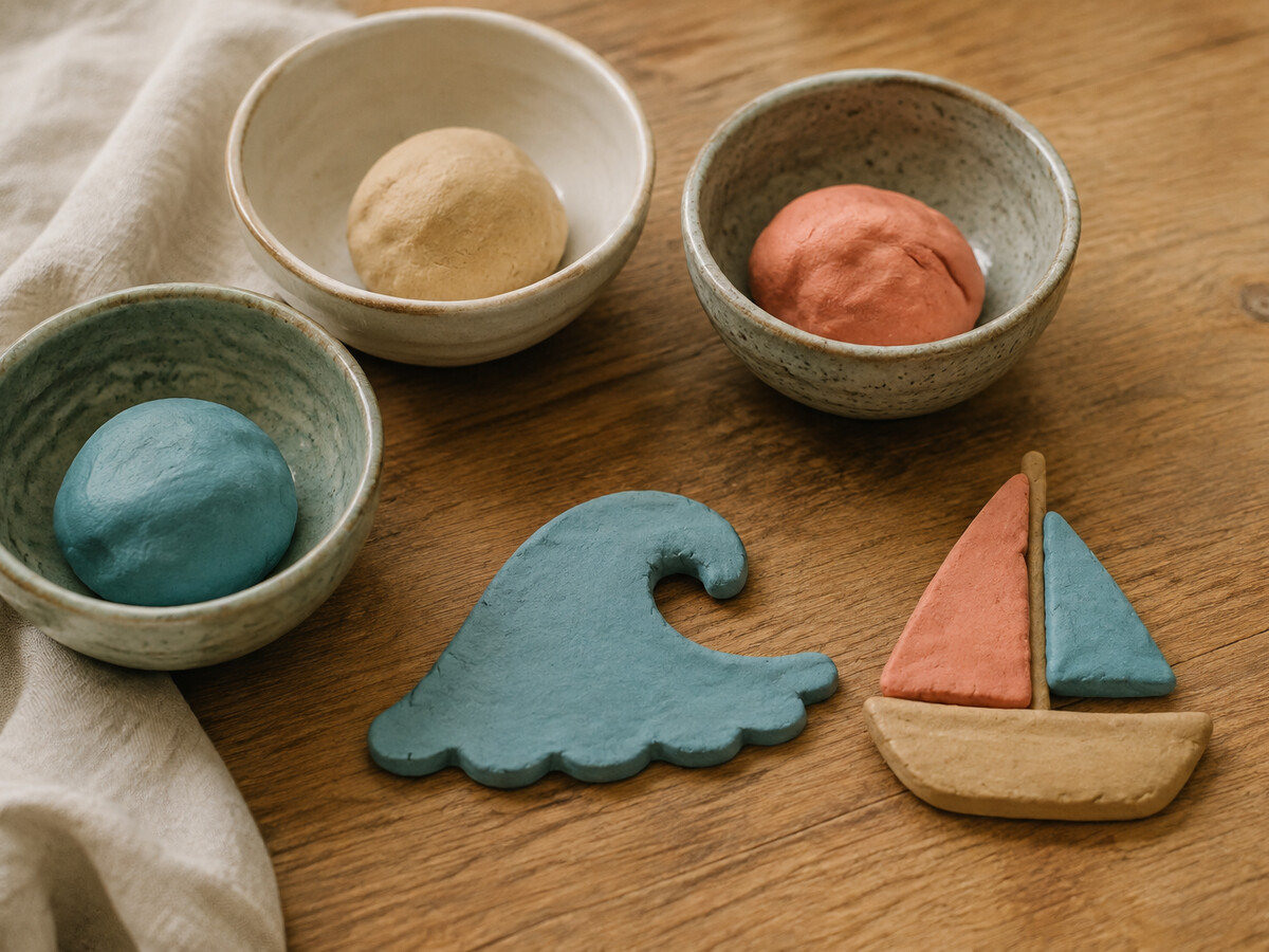 Lake-colour play dough