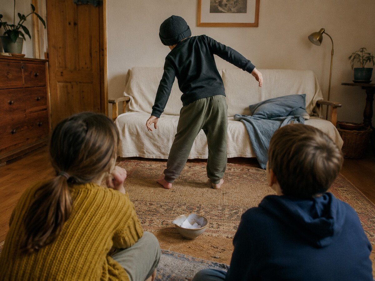 Silly charades game