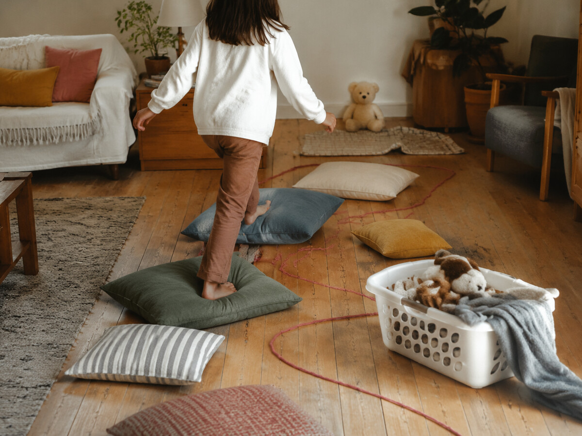 Stuffed-animal rescue mission game