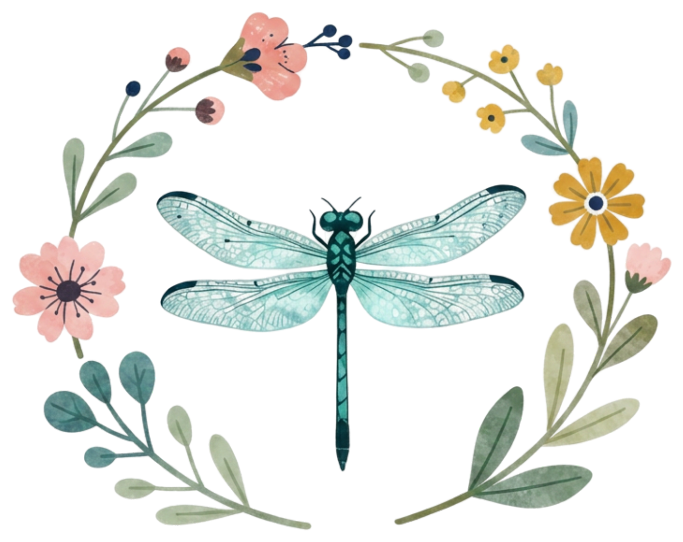 Lambton Family Hub dragonfly emblem